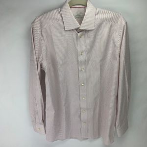 Eton of Sweden Contemporary LS White and Pink Med